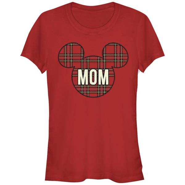 

Футболка с нашивкой в клетку с изображением мамы младшеклассницы Микки Мауса Disney, красный