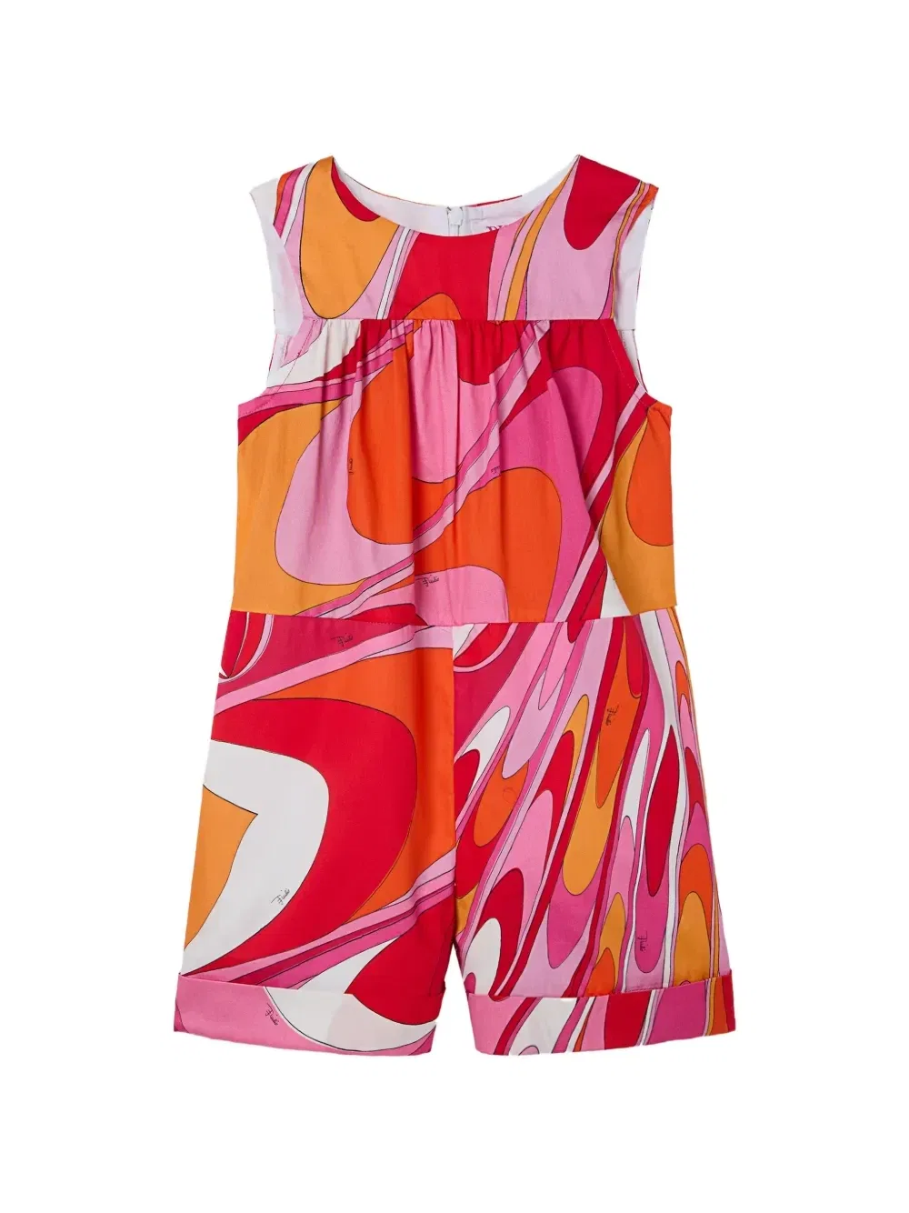 Платье с принтом Onda Pucci Junior, красный