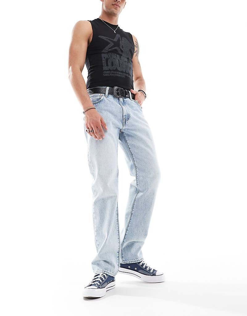 

Levi's – 555 – Голубые свободные джинсы прямого кроя