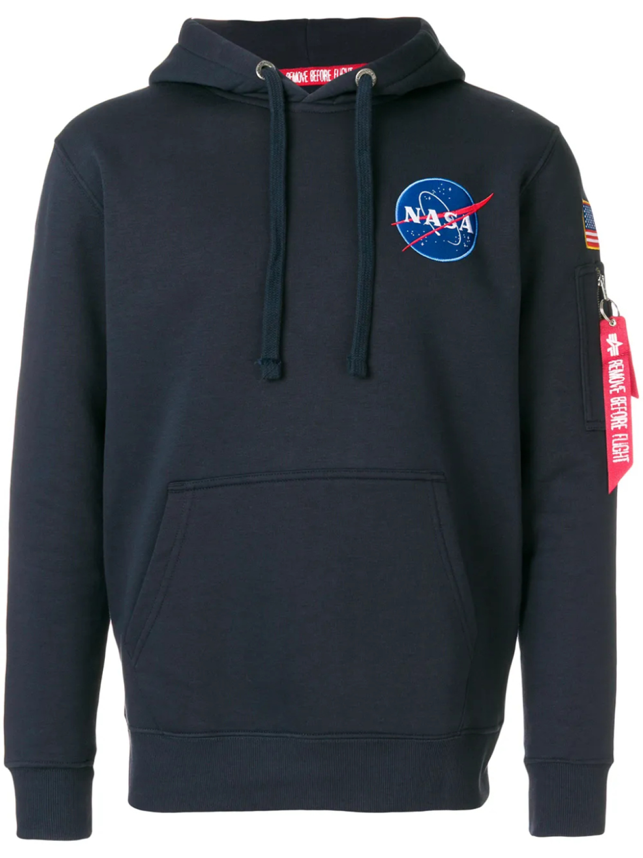 

Толстовка с капюшоном Alpha Industries NASA, синий