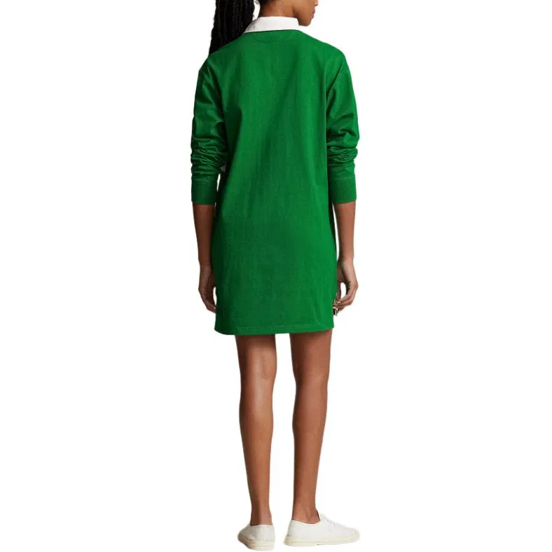Платье с длинным рукавом Polo Ralph Lauren Slope Green — фото 4