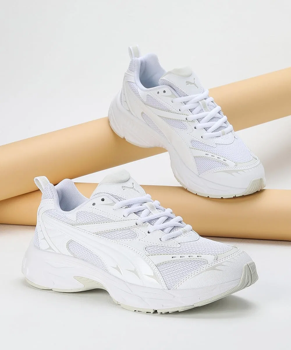 Спортивные кроссовки PUMA унисекс на морфологической основе, White — фото 2