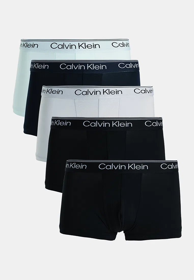 Трусы, 5 штук, низкая посадка, Microfibre Stretch Calvin Klein, мультиколор
