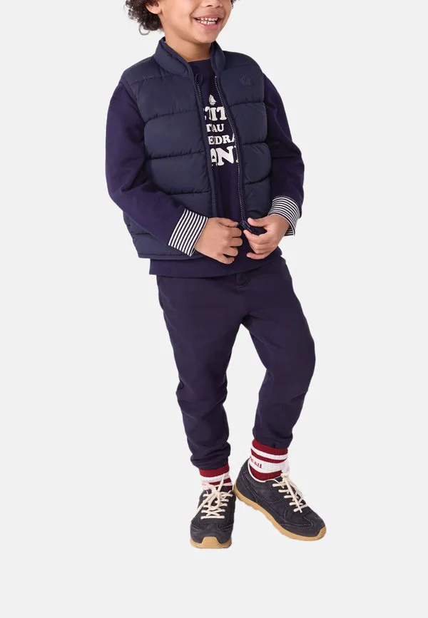 Двусторонняя майка без рукавов Petit Bateau, Smoking/Jaune