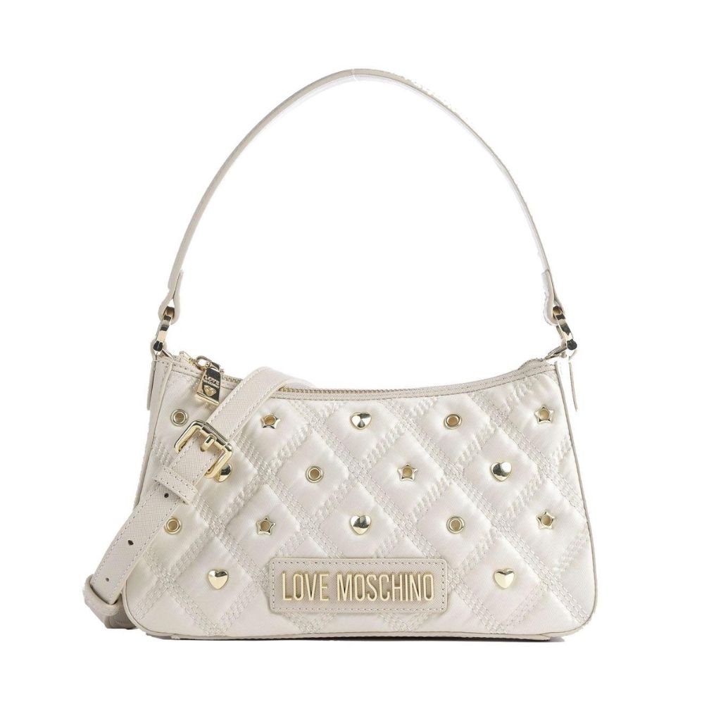 

Шикарная белая нейлоновая сумка через плечо Beauty LOVE MOSCHINO