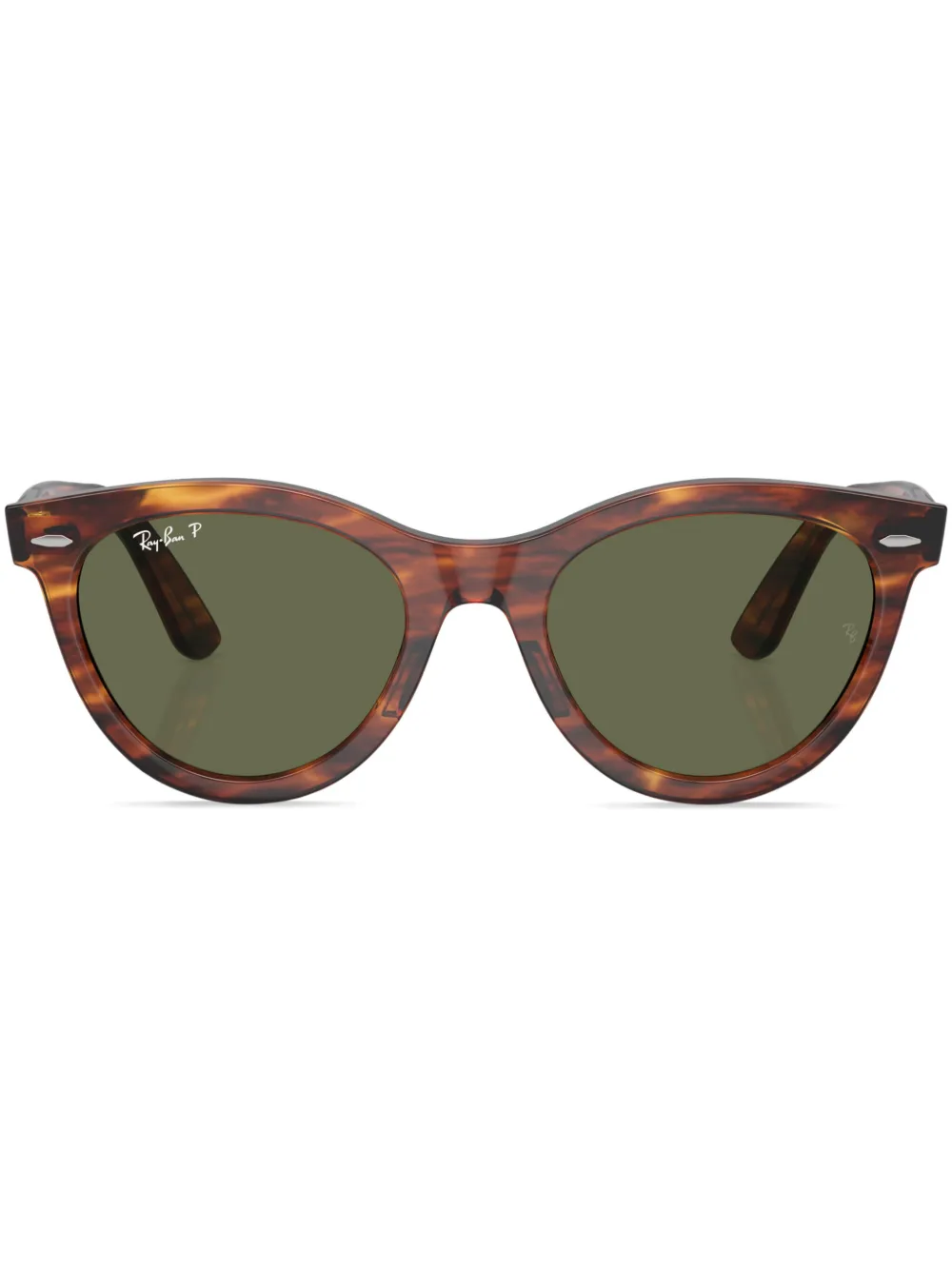 

Солнцезащитные очки Wayfarer Way в круглой оправе Ray-Ban, коричневый