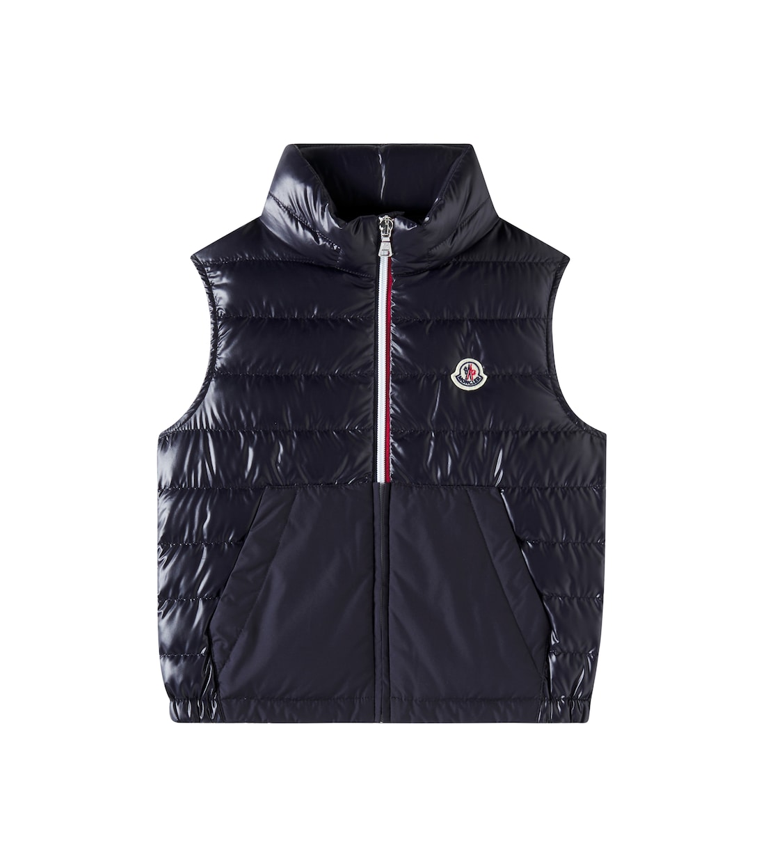 

Пуховая жилетка Apatou Moncler Enfant, темно-синий