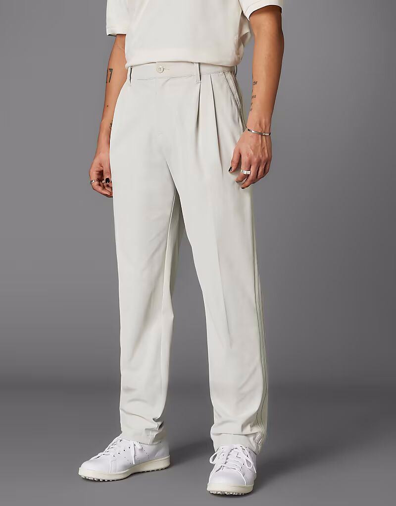 

Штаны Adidas Originals Golf Twistknit со складками цвета алюминий Adidas Performance