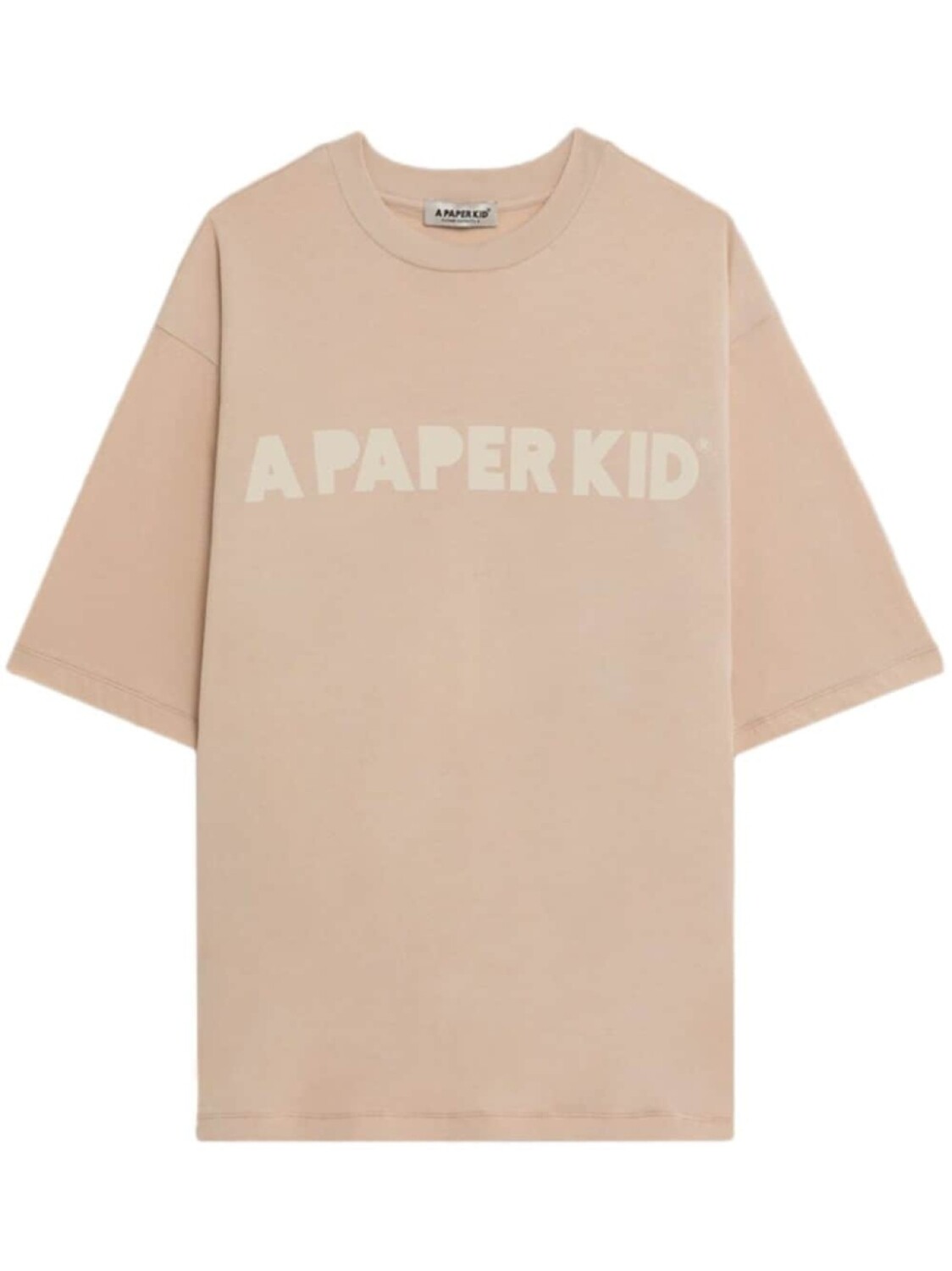 

Футболка с логотипом A Paper Kid, нейтральный цвет