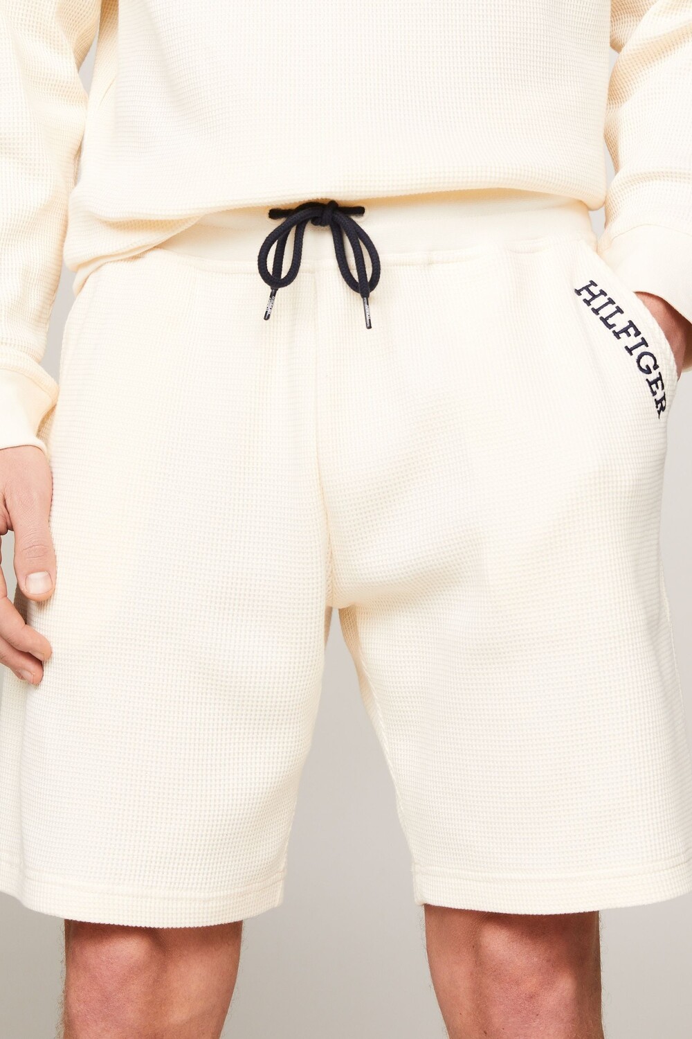 

Кремовые шорты из сетчатой ткани Tommy Hilfiger, бежевый