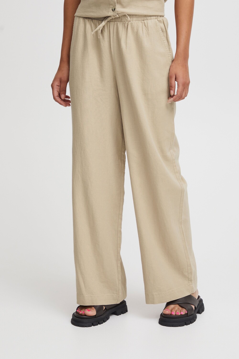

Брюки ICHI Stoffhose IHLINO PA2 FL 20119483, натуральный