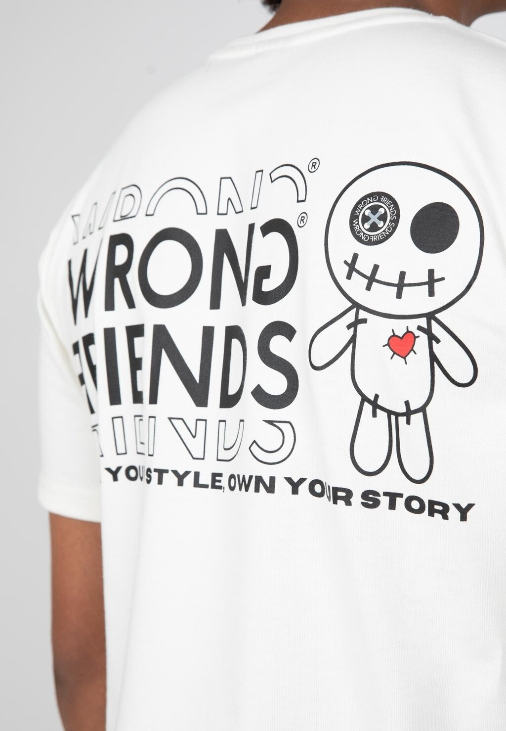 

Футболка с принтом VICHY Wrong Friends, белый