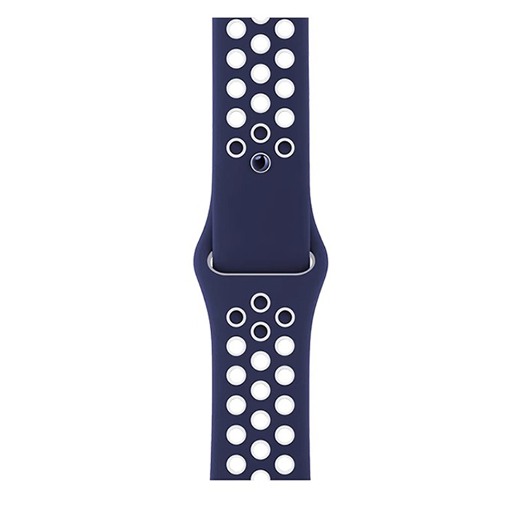 

Wepro Часы Strap Apple Compatibility Silicone Material 38/40/41/42/44/45/49mm, Blue with white|Official website with the same breathable hole strap