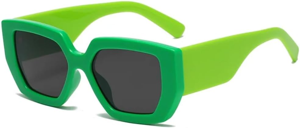 

Солнцезащитные очки для мужчин и женщин - защита UV400 - широкие дужки, большая оправа, черный и зеленый цвет, для занятий спортом на открытом воздухе и вождения DSVIGF, Green