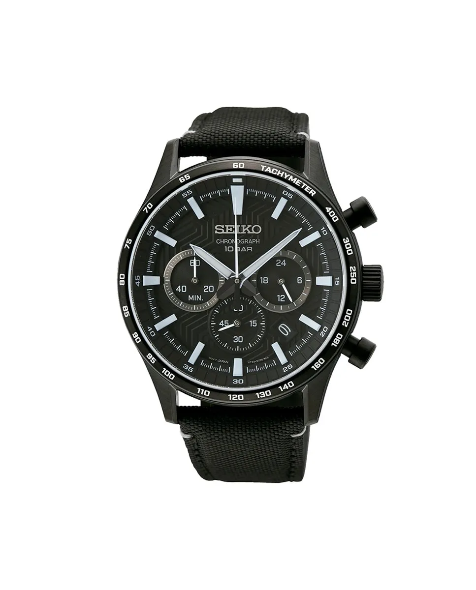 

Мужские часы Neo sports SSB417P1 с нейлоновым и черным ремешком Seiko, черный