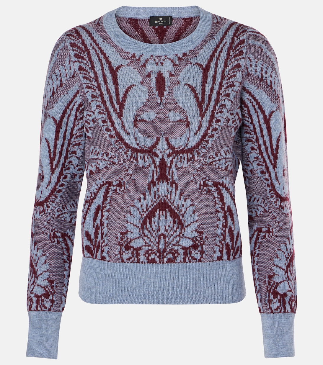 

Жаккардовый шерстяной свитер Etro, Multicolour On White Base