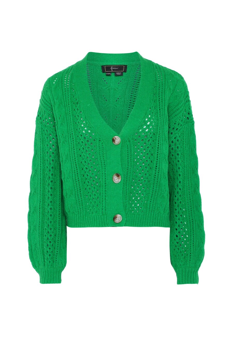

Вязаный кардиган faina Knit Cardigan, серый