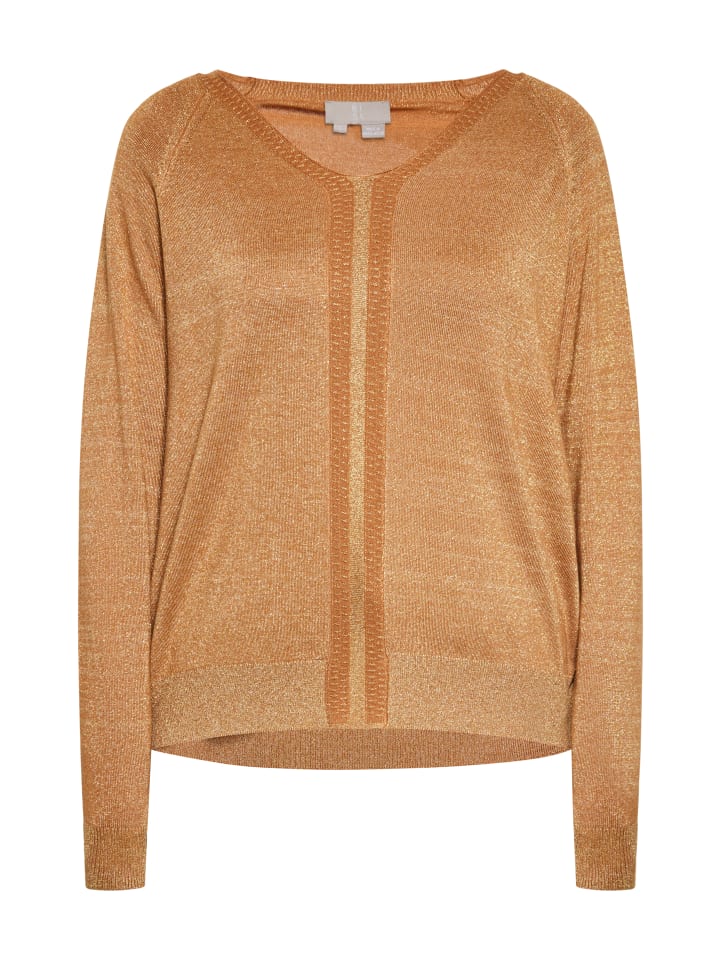 

Женский свитер цвета верблюжьей шерсти DreiMaster Klassik