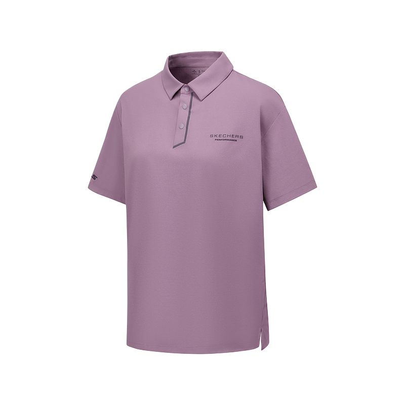 

Футболка-поло GODRI мужская спелый виноградный пурпур Skechers, фиолетовый