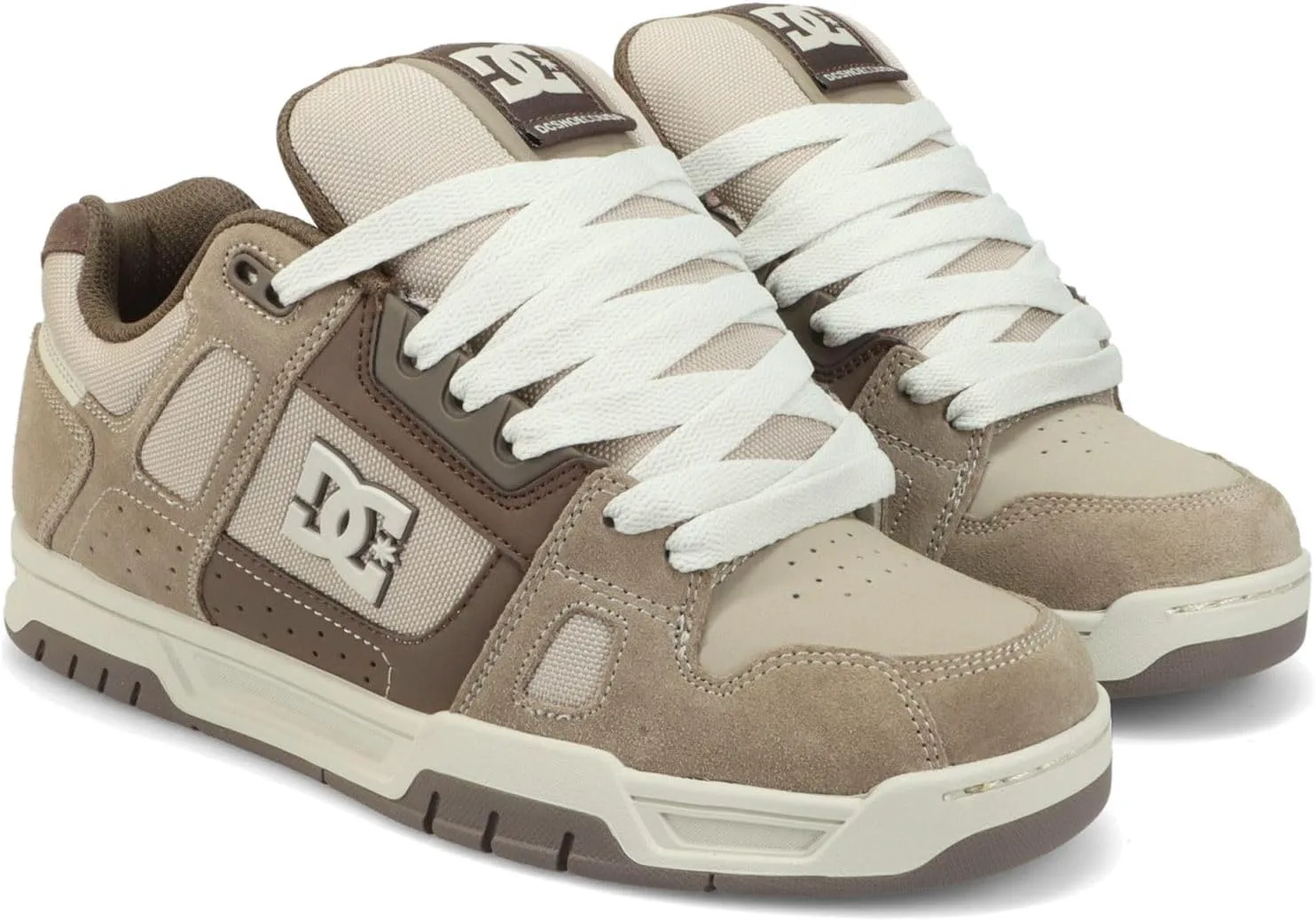 Мужские кроссовки DC Stag DC Shoes, коричневый/кремовый — фото 2