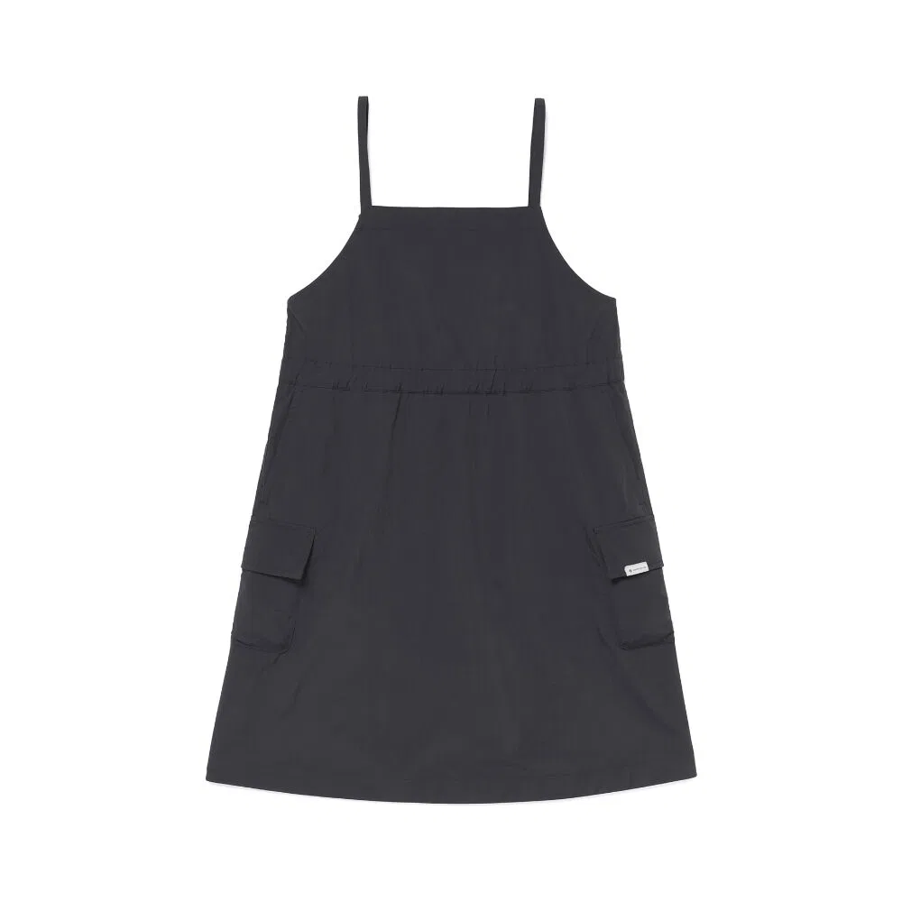 Детское платье без рукавов из таслана цвета древесного угля от Snowpeak Apparel Kids — фото 2