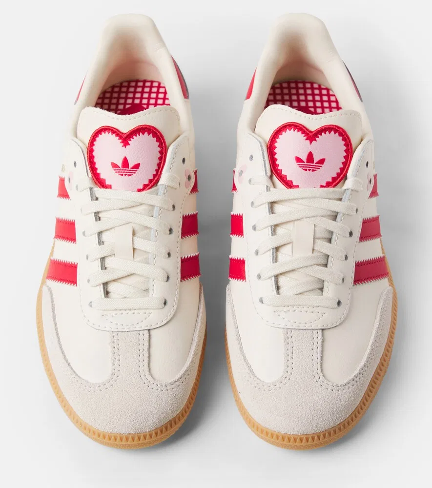 Кроссовки Samba OG с замшевой отделкой Adidas Originals Kids, белый — фото 4