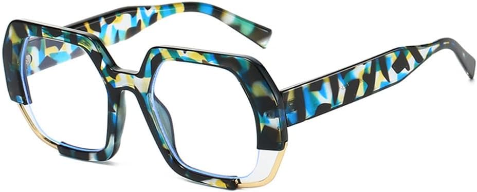 

Солнцезащитные очки для женщин с градиентным покрытием UV400, для мужчин с прозрачными линзами, для занятий спортом на открытом воздухе, бега и езды generic, Blue Pattern Clear