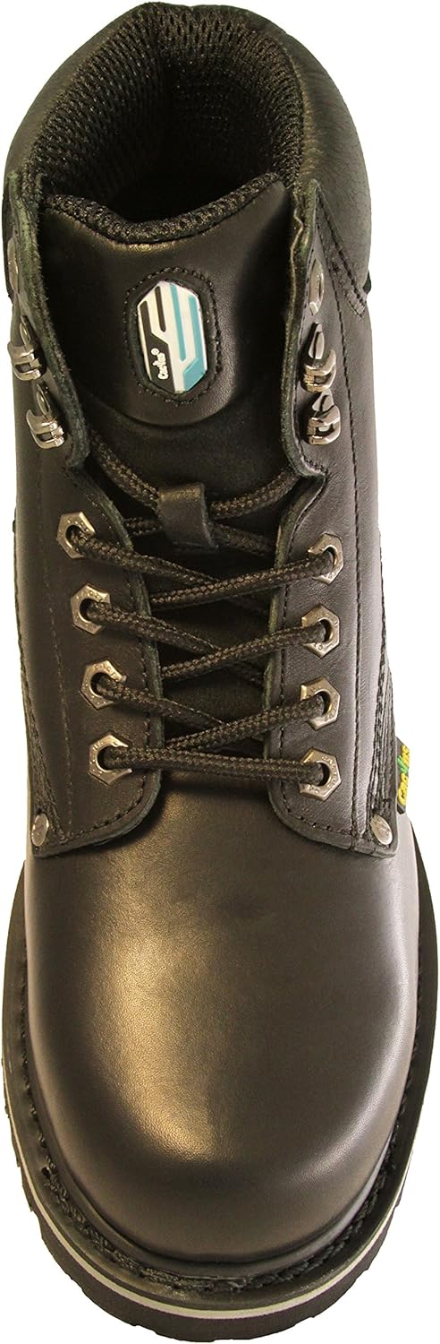 Мужские ботинки Cactus, 15 см, из черной кожи полного слоя с маслостойкой подошвой Cactus Work Boots — фото 4