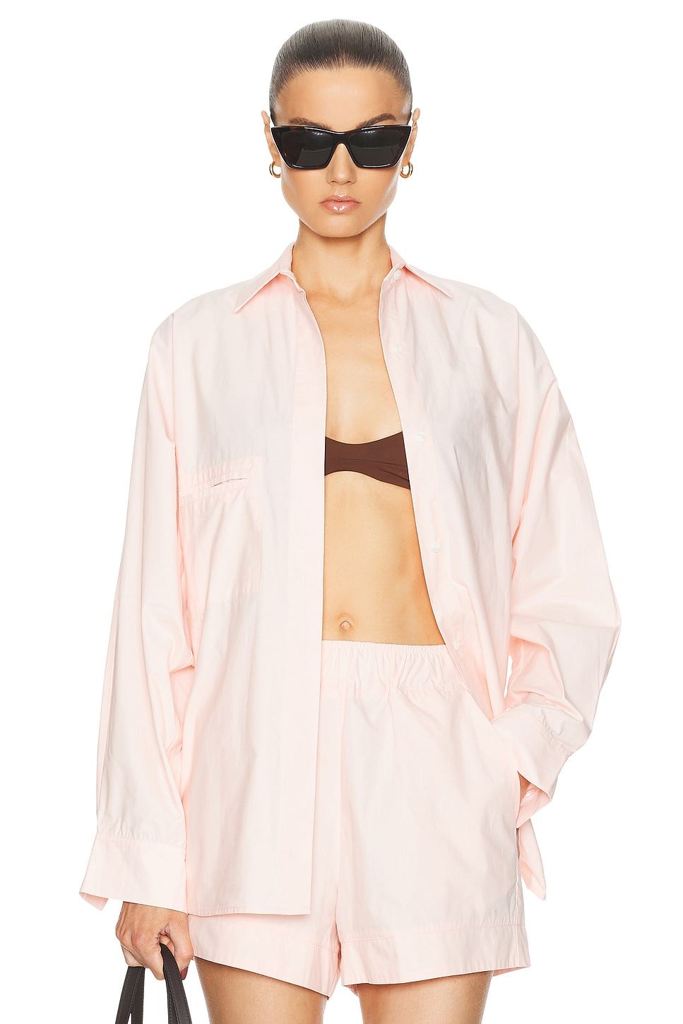 

Рубашка оверсайз HAIGHT., цвет Soft Pink