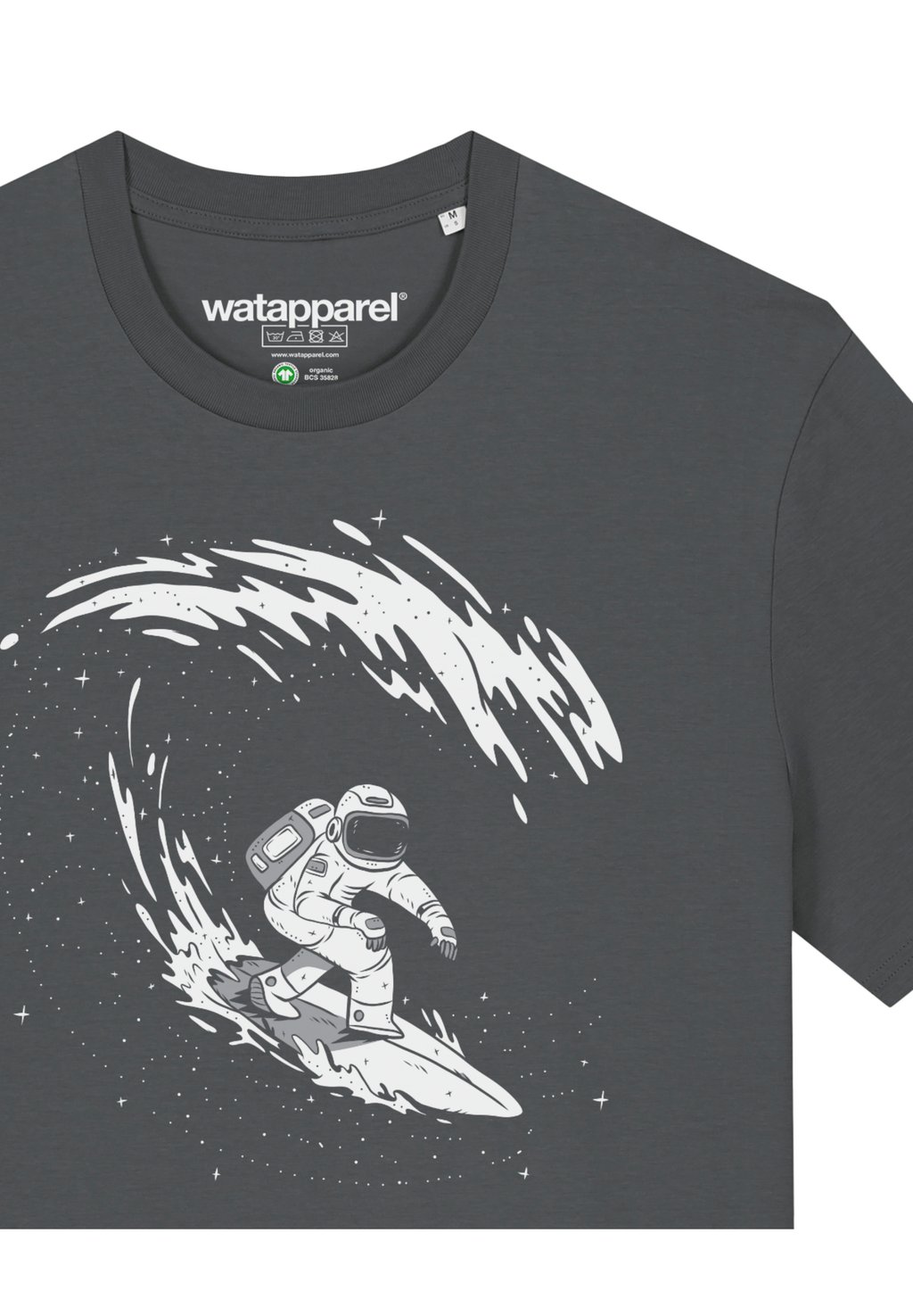 

Принт на футболке Surfing Spaceman watapparel, антрацит