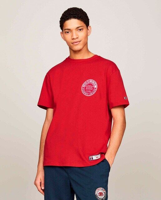 

Футболка унисекс с короткими рукавами и круглым вырезом International Games Tommy Jeans, красный