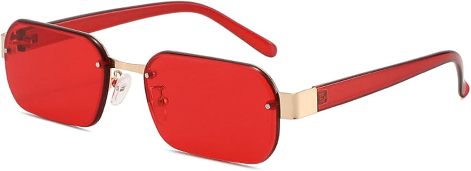 

Солнцезащитные очки Willochra без оправы, прямоугольной формы, для женщин и мужчин, 2025 год, роскошные, в стиле панк, с маленькой оправой, модные солнцезащитные очки для мужчин, C3