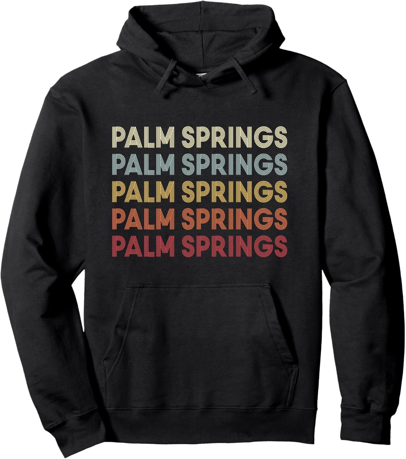 

Палм-Спрингс, Калифорния. Худи в стиле ретро-винтаж Palm Springs California Palm Springs Ca Retro, черный