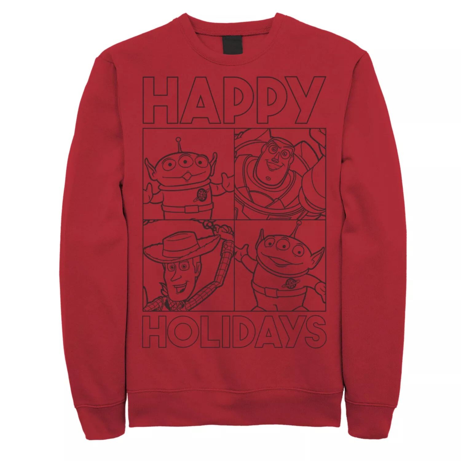 

Мужской свитшот «История игрушек Happy Holidays Рождество» Disney / Pixar