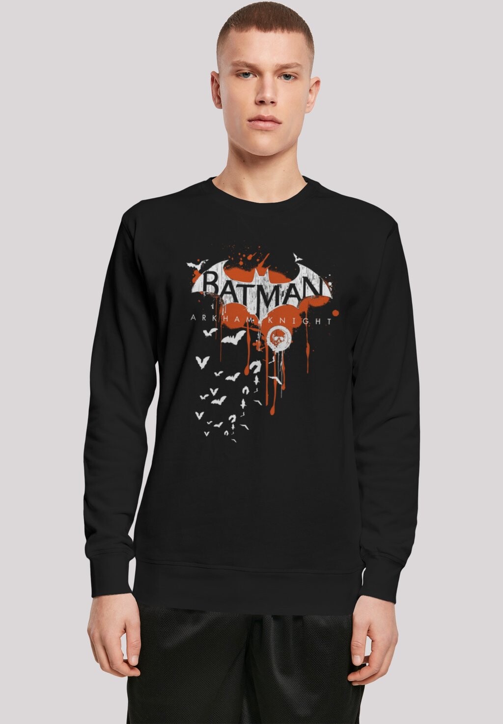 

Толстовка DC COMICS BATMAN ARKHAM KNIGHT HALLOWEEN LOGO ART F4NT4STIC, черный