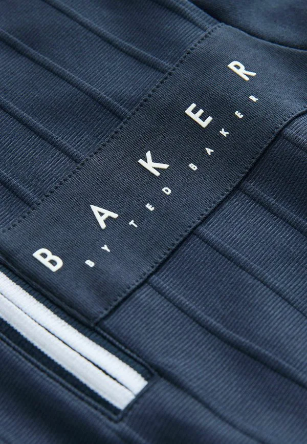 Спортивные брюки стандартного кроя из фактурной ткани. Baker By Ted Baker, Navy — фото 4