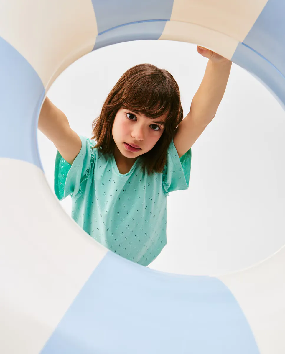 

Футболка с коротким рукавом Kids El Corte Inglés, бирюзовый