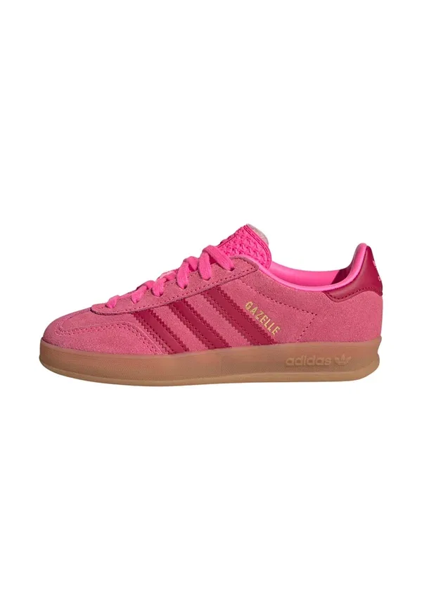 Кроссовки для зала Adidas Originals Gazelle indoor trainers, ярко-розовый, командный красный, золотистый металлик