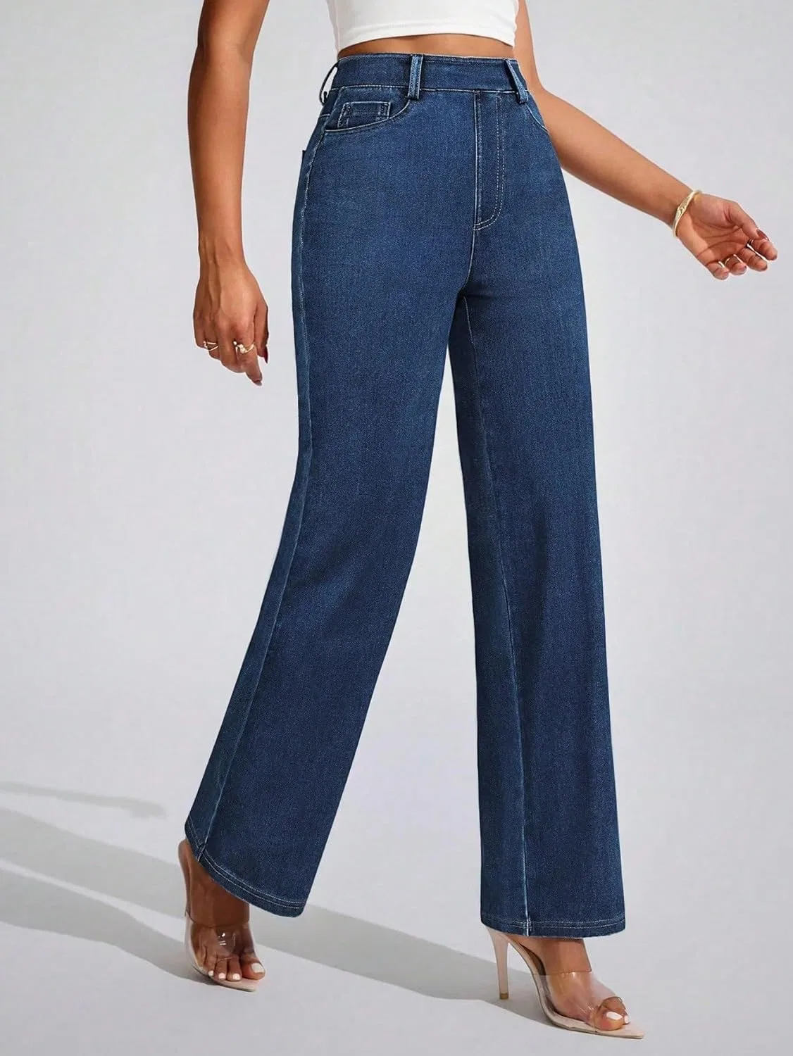 Джинсы свободные Baggy, Dark Wash — фото 3