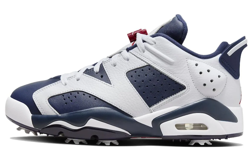 Jordan 6 Low Golf Olympic, синий белый