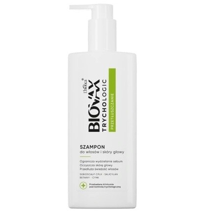 

Trychologic Шампунь для жирности волос и кожи головы - 200 мл Biovax