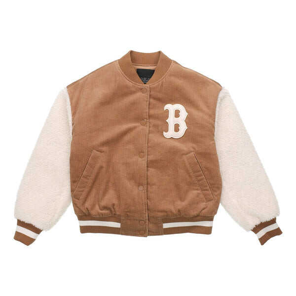 

Куртка MLB Boston Red Sox corduroy baseball uniform Jacket Unisex Brown, коричневый