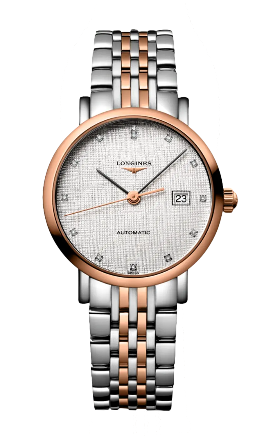 

Часы Longines elegant collection с розовым золотом 29 мм