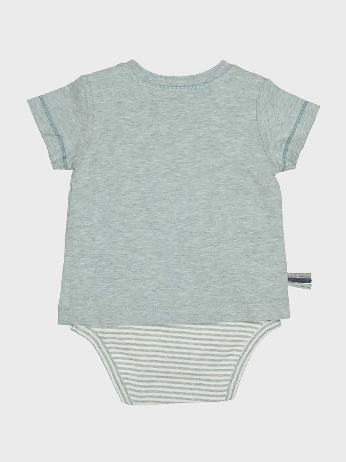 Комбинезон/боди Organicera OrganicEra Organic Baby S/S T-shirt Body в бирюзовом цвете — фото 2