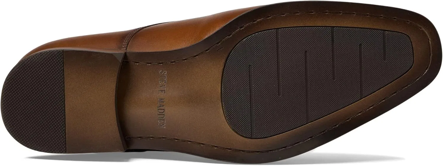 Лоферы из натуральной кожи Steve Madden, Tan Leather — фото 4