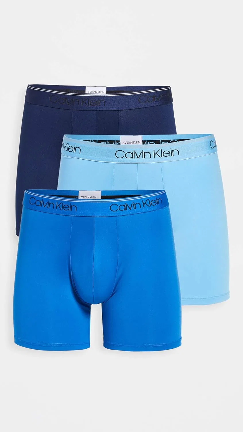 Боксеры Calvin Klein, New Navy, Artesian Blue, Blue Paradise — фото 3