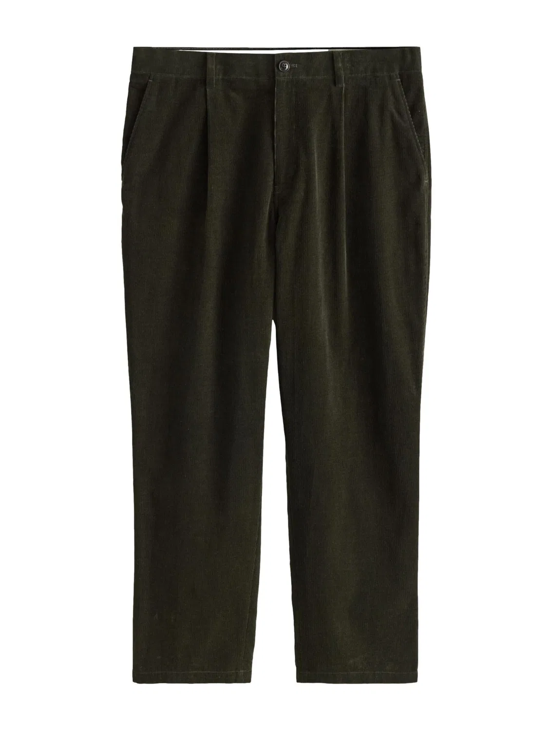 Свободные брюки со складками спереди Next, Dark Green