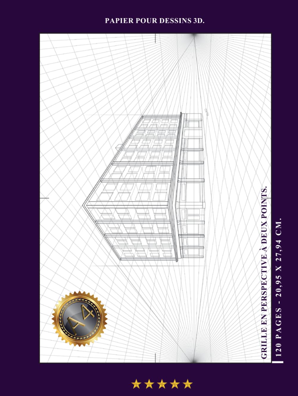 

Cahier de croquis à grille en perspective à deux points: Plongez dans la précision artistique et la créativité sans limites avec notre Cahier de ... à chaque page,3D (French Edition) (Independently published)