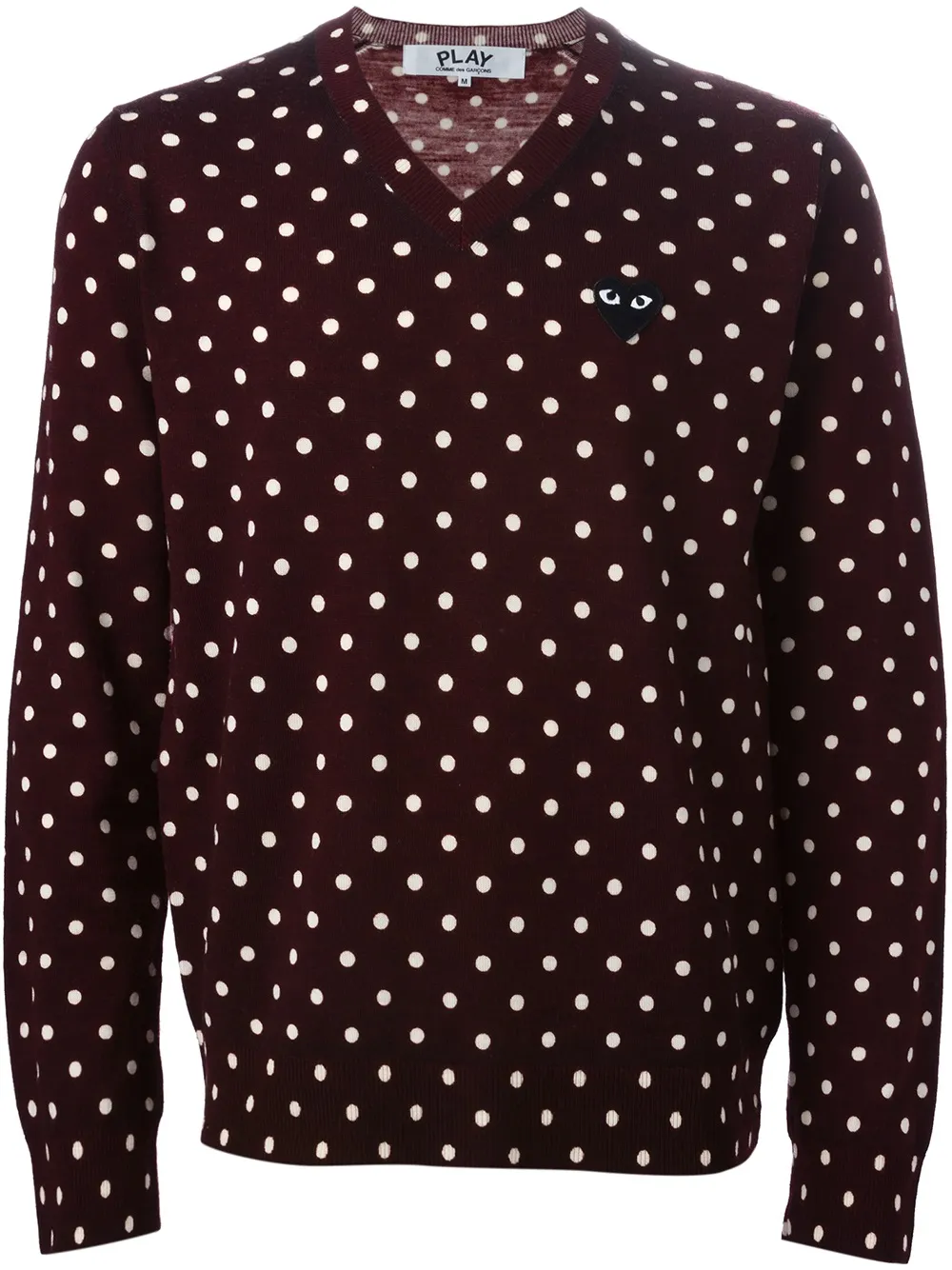 

Свитер в горошек Comme Des Garçons Play, коричневый