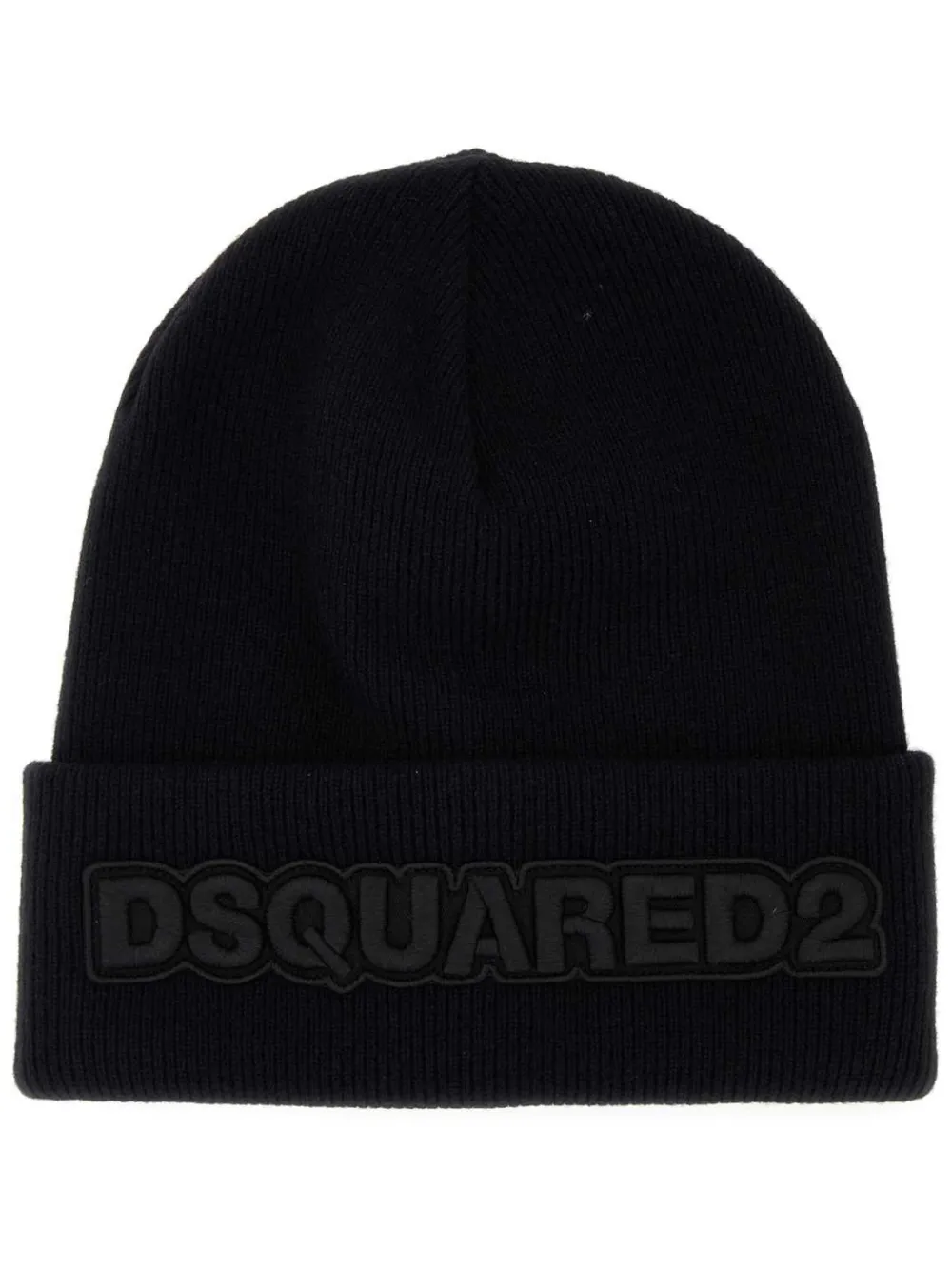 

Шапка с вышивкой DSQUARED2, черный